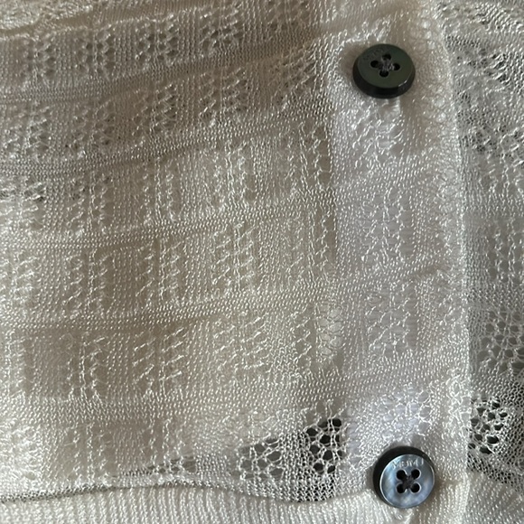 Marc By Marc Jacobs Colorblock Cardigan Sz S Frost Grey Melange Button Down - Picture 7 of 7